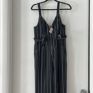 Pinstripe jumper sleeveless